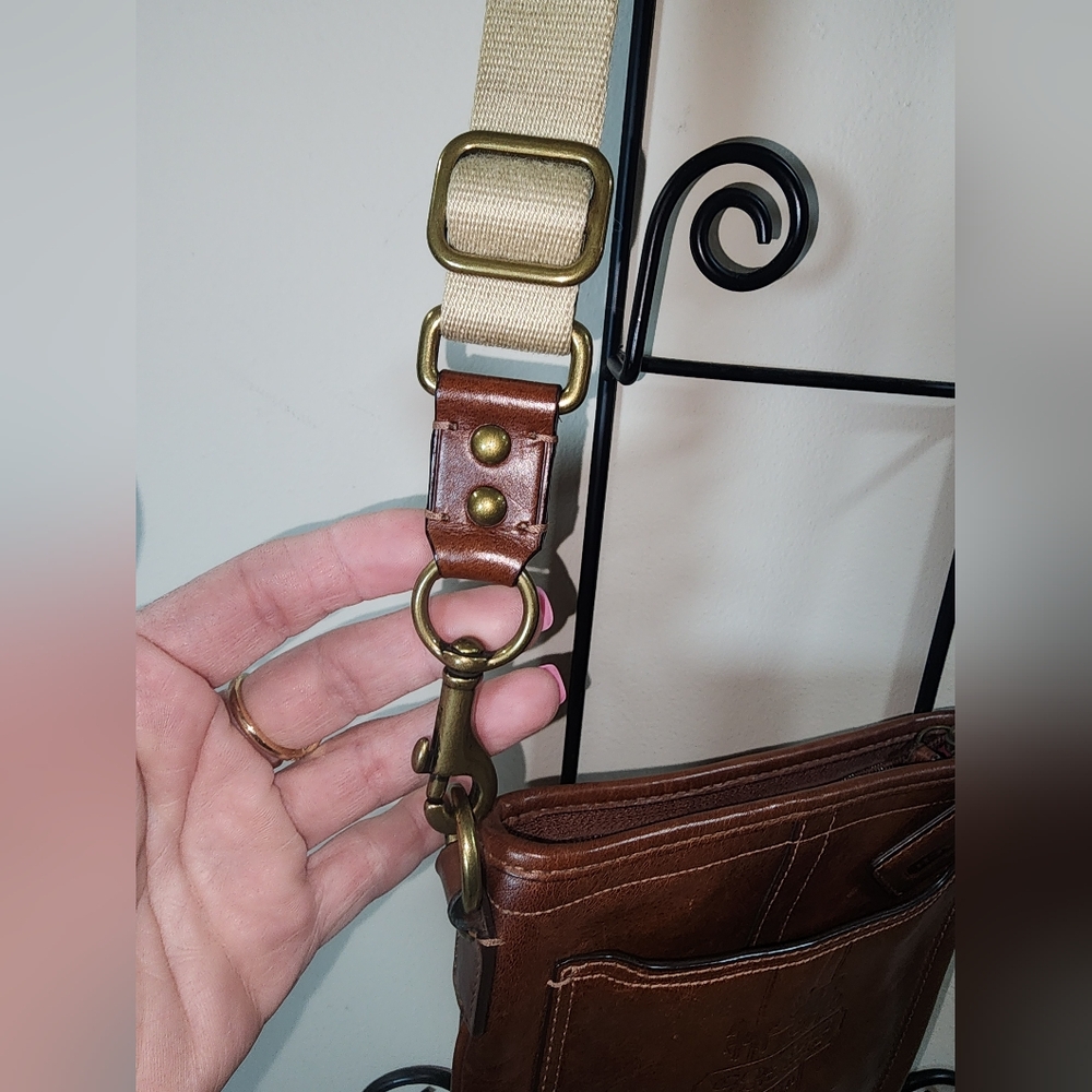 Coach Whisky Brown Leather Horse Carriage Crossbody Purse 1941 Leatherware - Picture 4 of 12